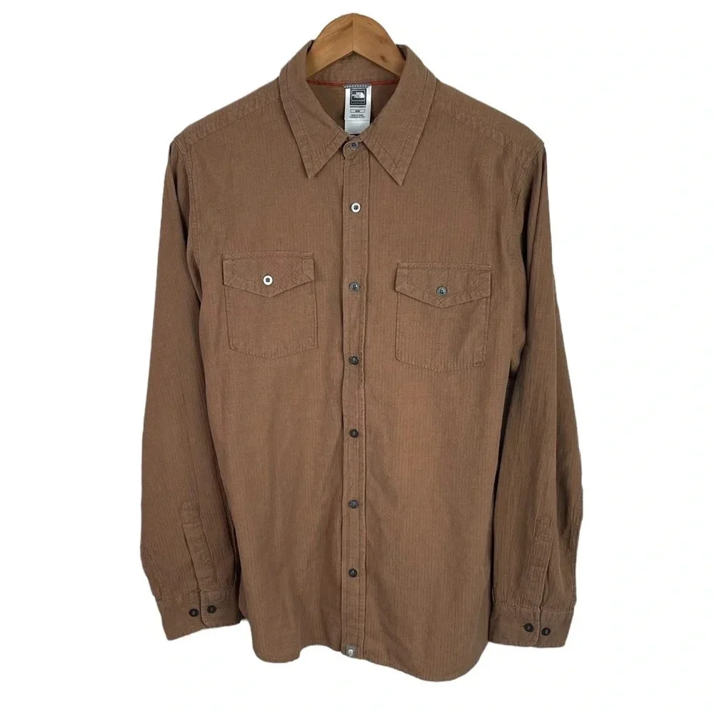 BF839 Mens The North Face Summit Series Outdoor Button Down Shirt M